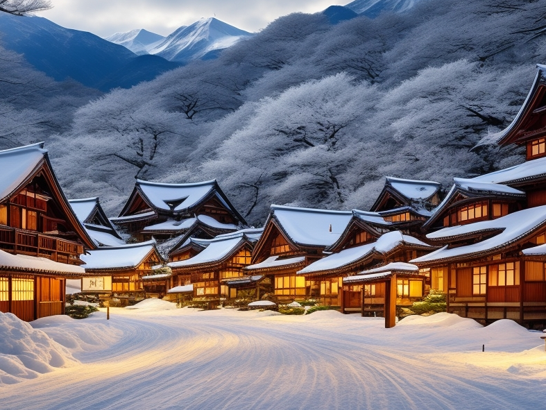 viaje organizado en invierno a Japon
